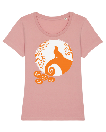 Top Cat And Moon Halloween Canyon Pink