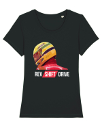 Rev Shift Drive Tricou mânecă scurtă guler larg fitted Damă Expresser