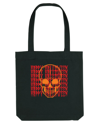 Happy Halloween Skull Funny Skeleton Black