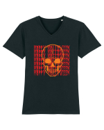 Happy Halloween Skull Funny Skeleton Tricou mânecă scurtă guler V Bărbat Presenter