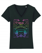 Ouija Board Goth Witchcraft Witch Wicca Tricou mânecă scurtă guler V Damă Evoker