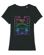 Ouija Board Goth Witchcraft Witch Wicca Tricou mânecă scurtă guler larg fitted Damă Expresser