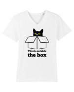 Think outside the box Tricou mânecă scurtă guler V Bărbat Presenter