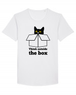 Think outside the box Tricou mânecă scurtă guler larg Bărbat Skater