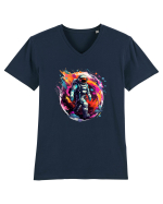 Astronaut - cosmic exploration Tricou mânecă scurtă guler V Bărbat Presenter