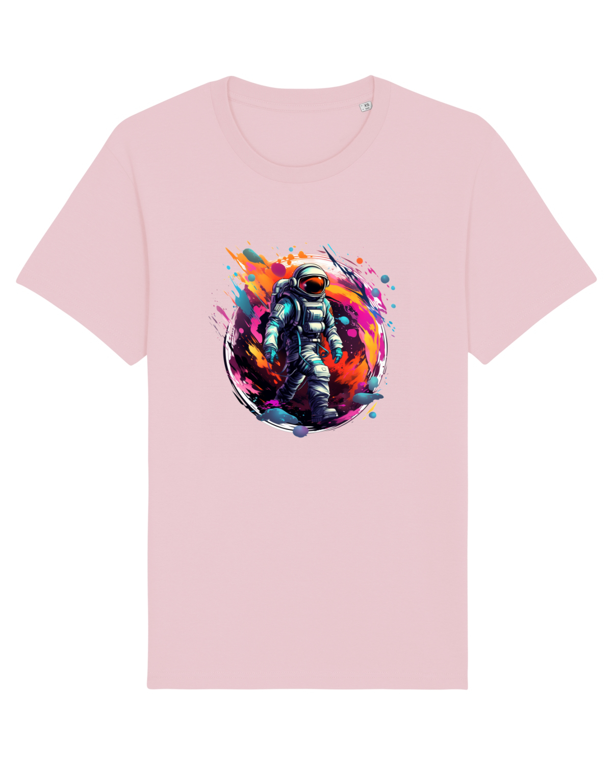 Tricou mânecă scurtă Unisex Rocker Cotton Pink