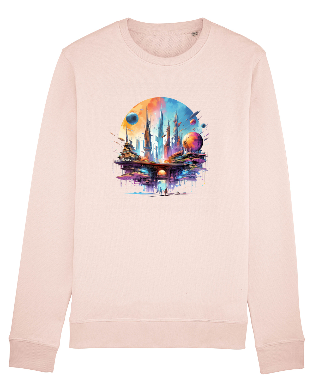 Bluză mânecă lungă Unisex Rise Candy Pink
