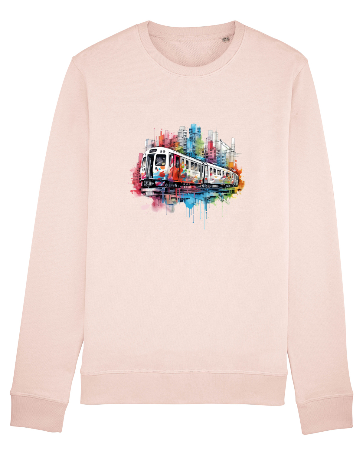 Bluză mânecă lungă Unisex Rise Candy Pink
