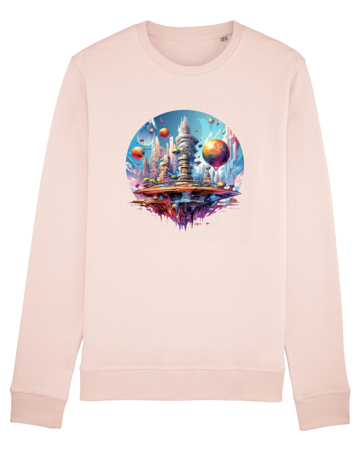 Bluză mânecă lungă Unisex Rise Candy Pink