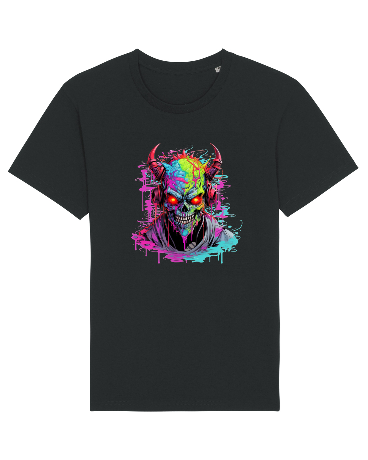 Tricou mânecă scurtă Unisex Rocker Black