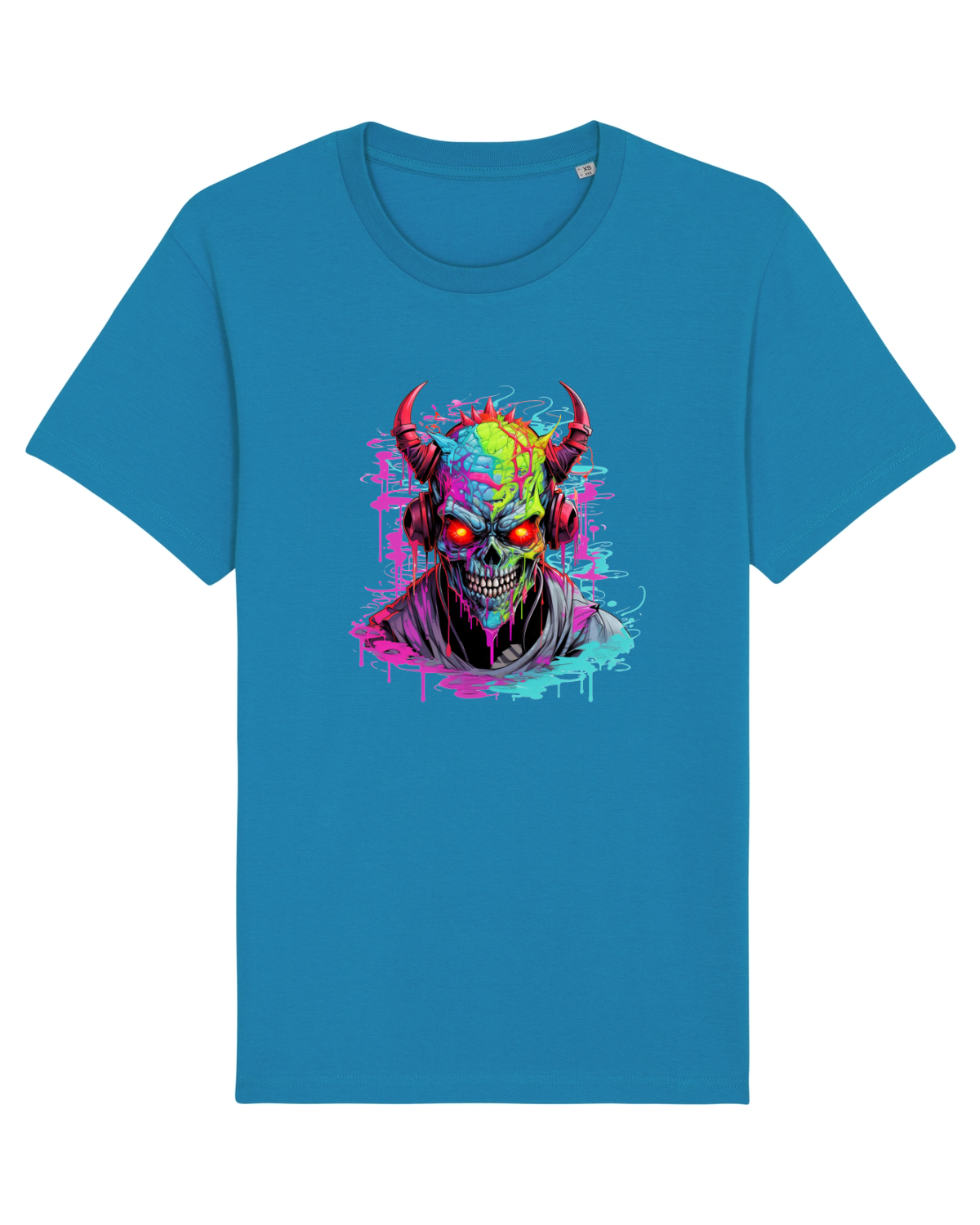 Tricou mânecă scurtă Unisex Rocker Azur