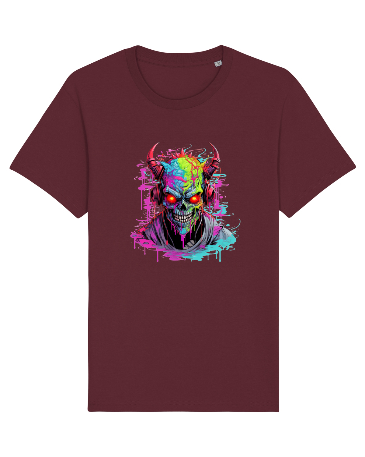 Tricou mânecă scurtă Unisex Rocker Burgundy