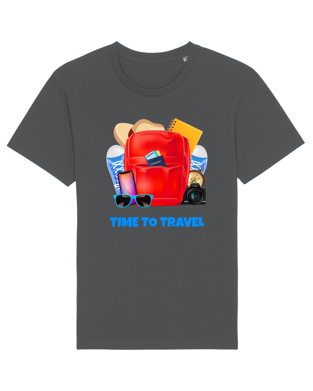 Tricou mânecă scurtă Unisex Rocker Anthracite