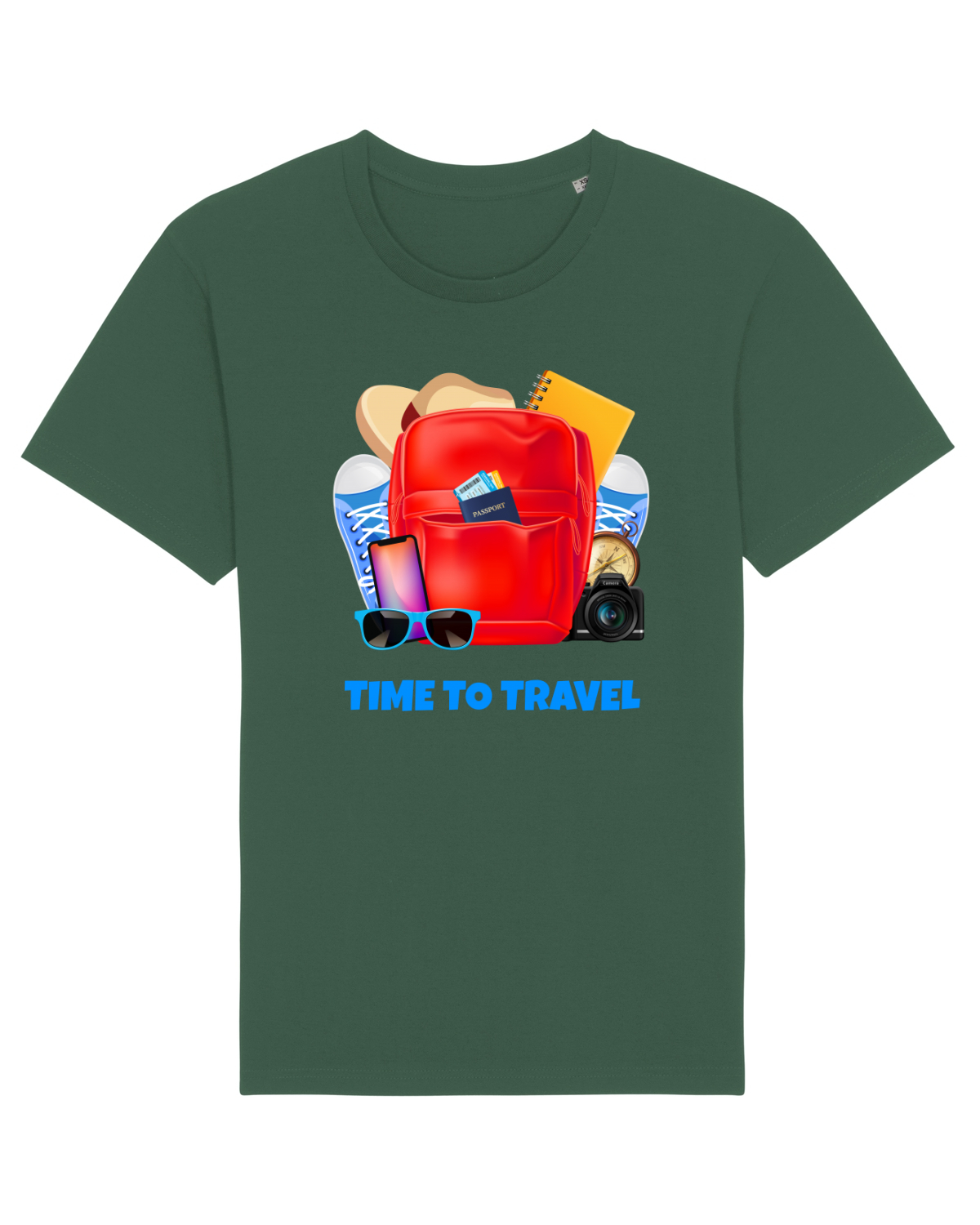 Tricou mânecă scurtă Unisex Rocker Bottle Green