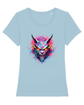 Devil Graffiti Sky Blue