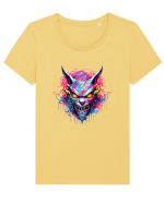 Devil Graffiti Tricou mânecă scurtă guler larg fitted Damă Expresser