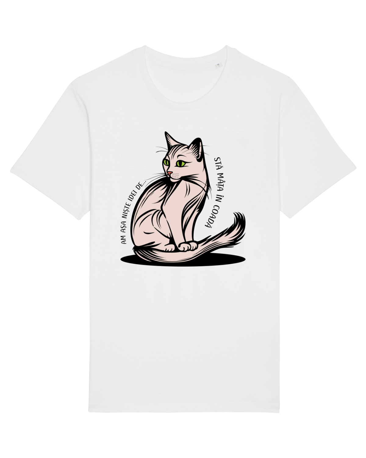 Tricou mânecă scurtă Unisex Rocker White