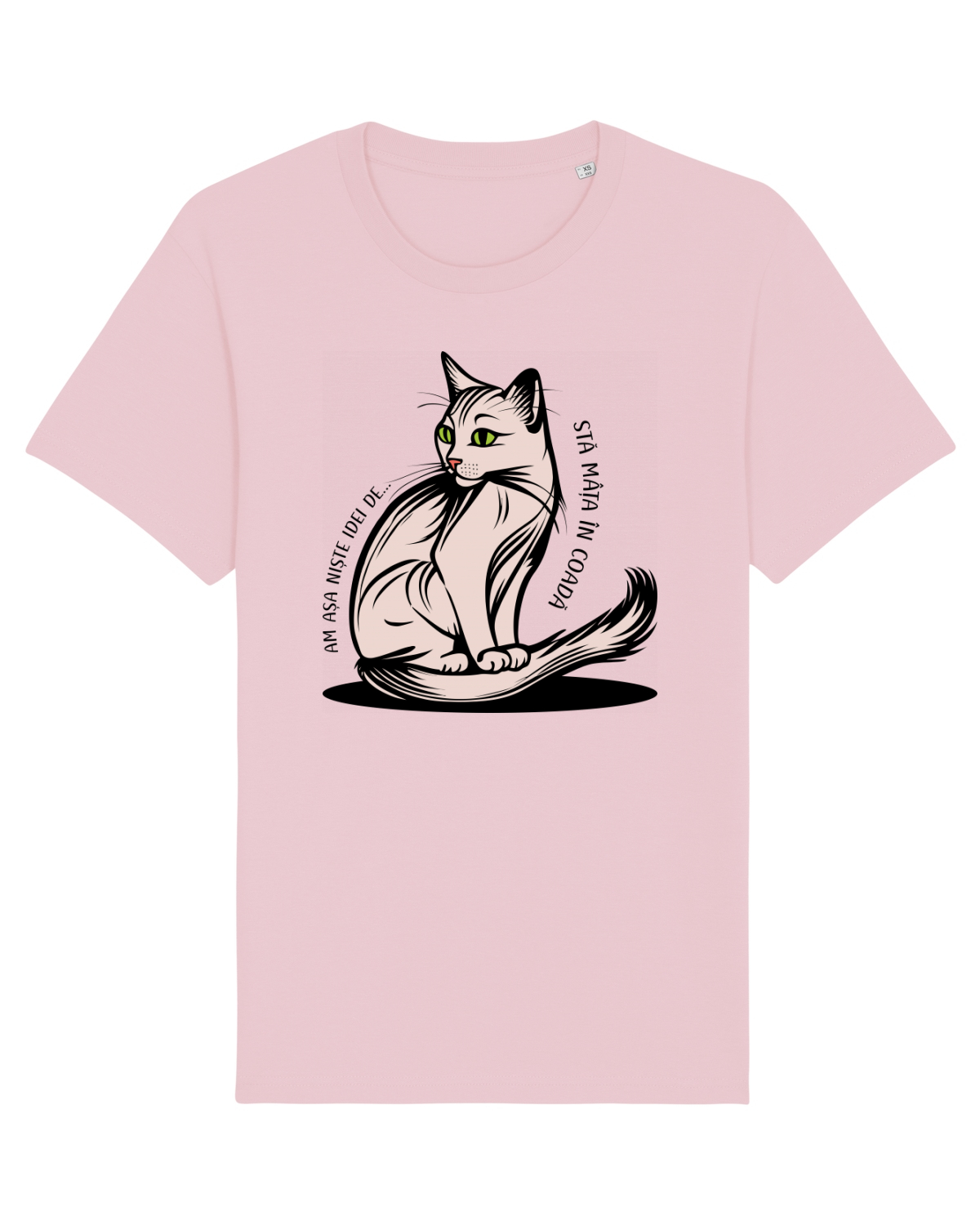 Tricou mânecă scurtă Unisex Rocker Cotton Pink