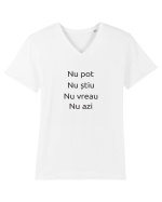 Nu azi Tricou mânecă scurtă guler V Bărbat Presenter