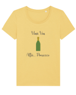 Prosecco Tricou mânecă scurtă guler larg fitted Damă Expresser