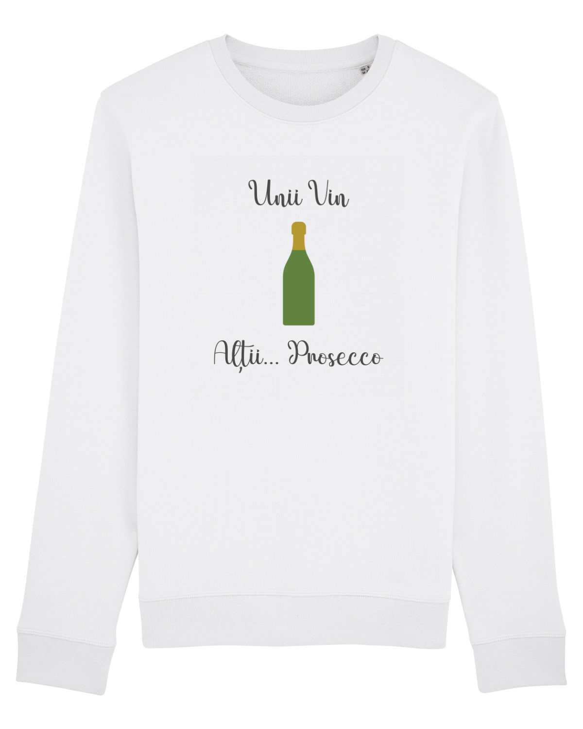 Bluză mânecă lungă Unisex Rise White