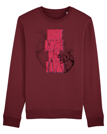 MORE AMORE POR FAVOR Burgundy