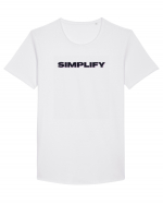 simplify Tricou mânecă scurtă guler larg Bărbat Skater