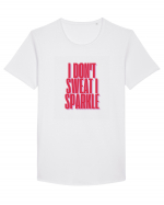 I  DON T SWEAT  I SPARKLE Tricou mânecă scurtă guler larg Bărbat Skater