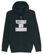 YESTERDAY NOW TOMORROW Hanorac cu fermoar Unisex Connector