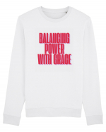 BALANCING POWER WITH GRACE Bluză mânecă lungă Unisex Rise