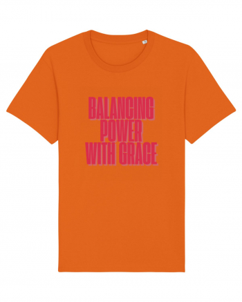 BALANCING POWER WITH GRACE Bright Orange