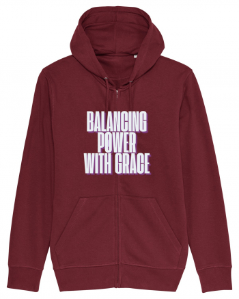 BALANCING POWER WITH GRACE Burgundy