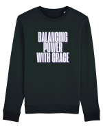 BALANCING POWER WITH GRACE Bluză mânecă lungă Unisex Rise