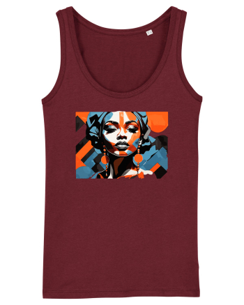 Tribal 3 Burgundy