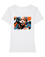 Tribal 3 Tricou mânecă scurtă guler larg fitted Damă Expresser