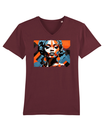 Tribal 3 Burgundy