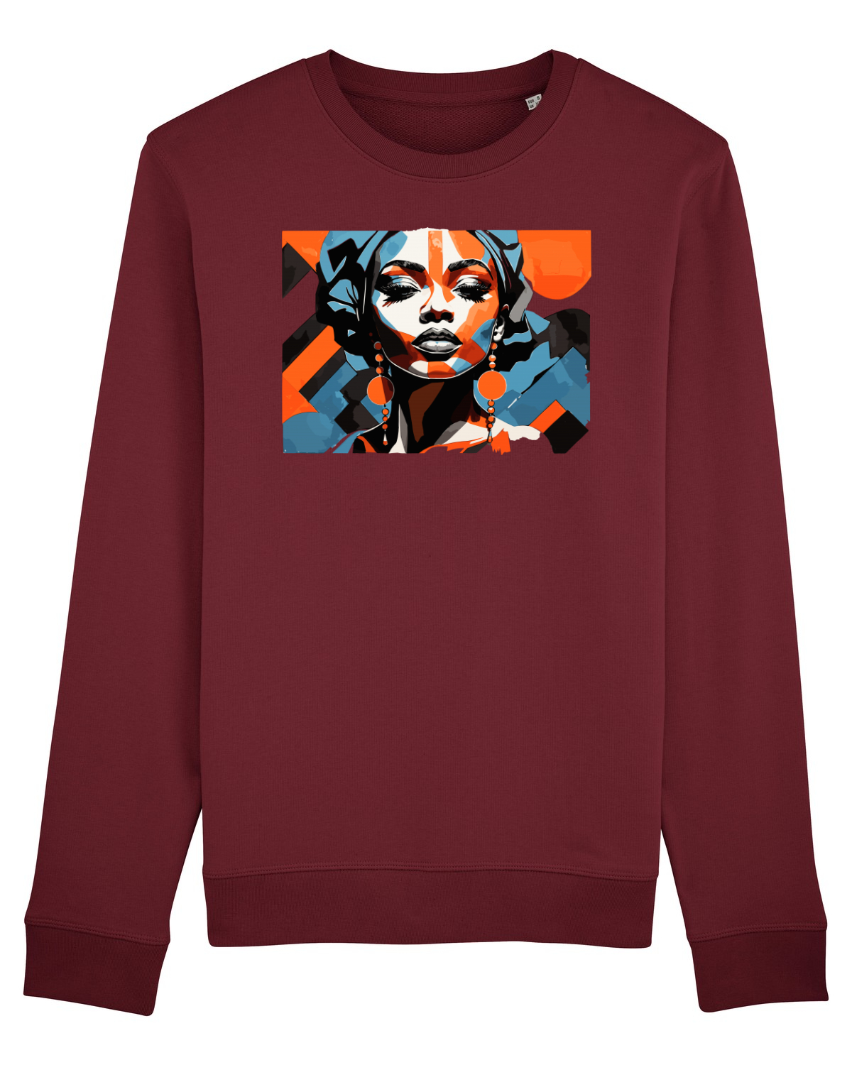 Bluză mânecă lungă Unisex Rise Burgundy