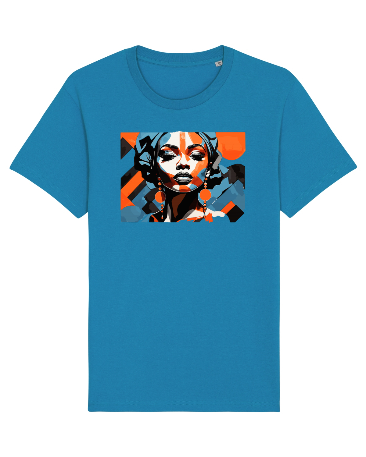 Tricou mânecă scurtă Unisex Rocker Azur