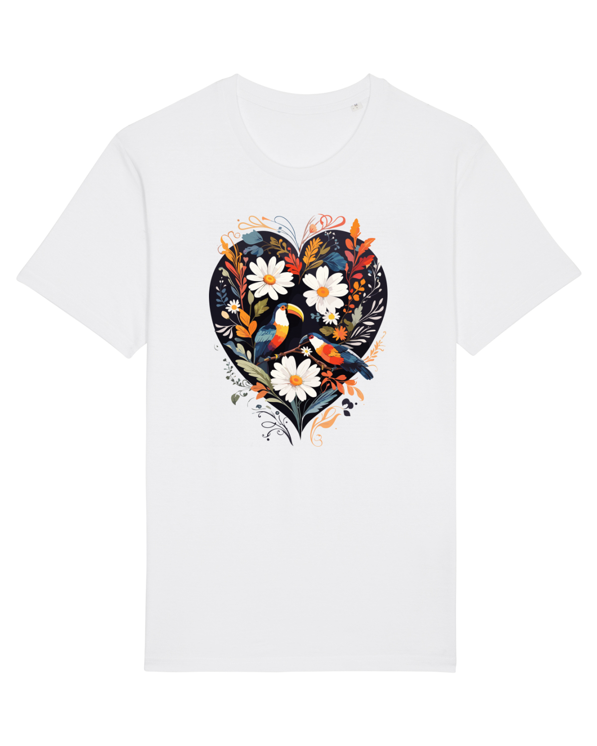 Tricou mânecă scurtă Unisex Rocker White