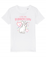 Love my Bunnycorn Tricou mânecă scurtă  Copii Mini Creator