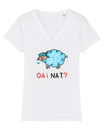 OAI nat? Tricou mânecă scurtă guler V Damă Evoker