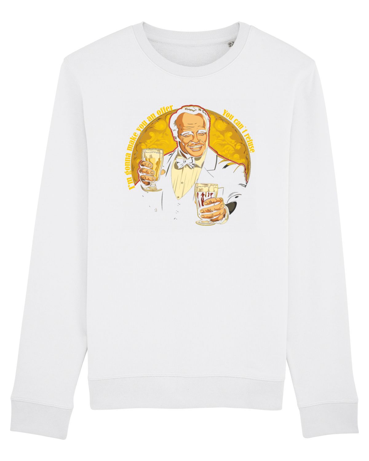 Bluză mânecă lungă Unisex Rise White