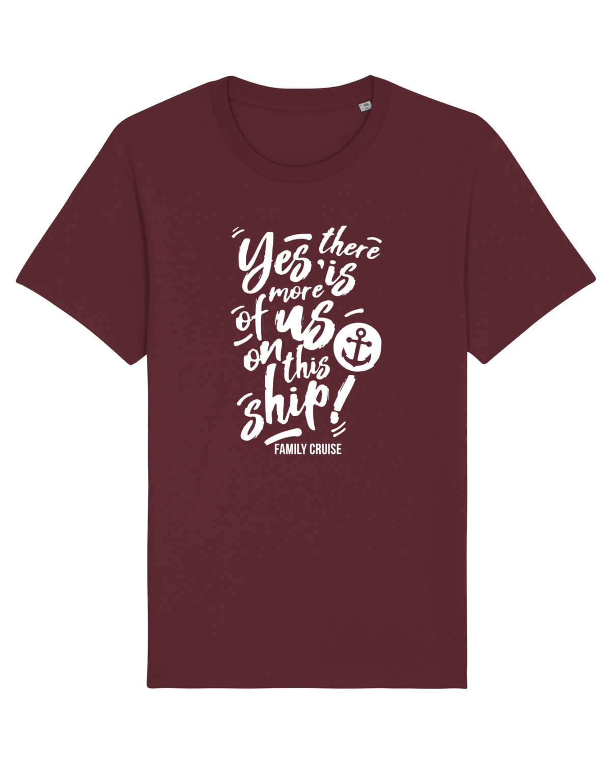 Tricou mânecă scurtă Unisex Rocker Burgundy
