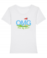 OMG Ohh my Golf Tricou mânecă scurtă guler larg fitted Damă Expresser