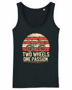 Two Wheels One Passion Retro Bicycle Distressed Sunset Maiou Damă Dreamer