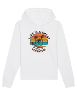 Life Is A Great Adventure Retro Sunset Hanorac Unisex Drummer