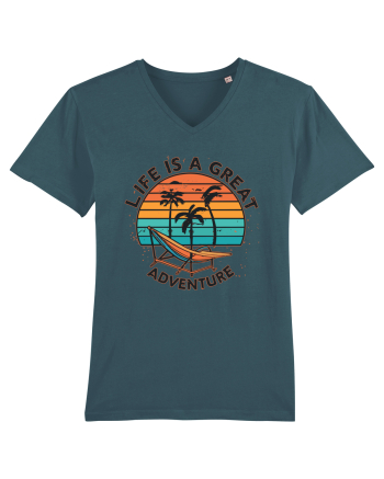 Life Is A Great Adventure Retro Sunset Stargazer