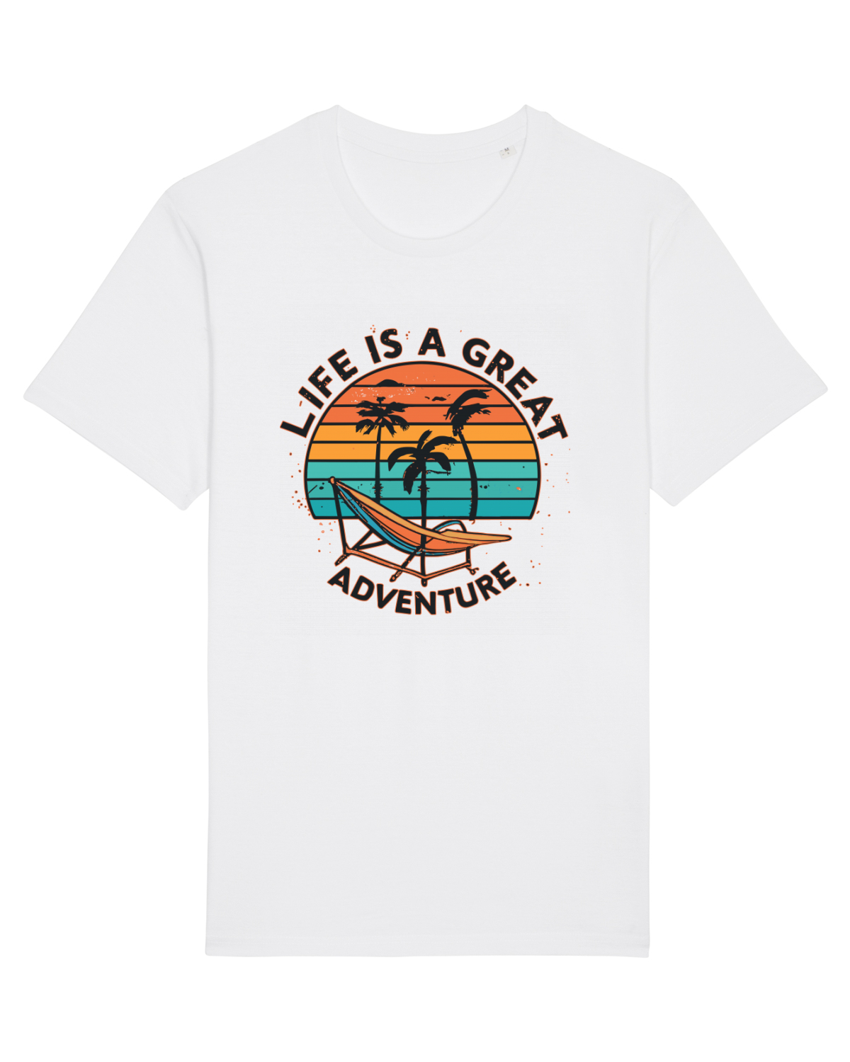 Tricou mânecă scurtă Unisex Rocker White