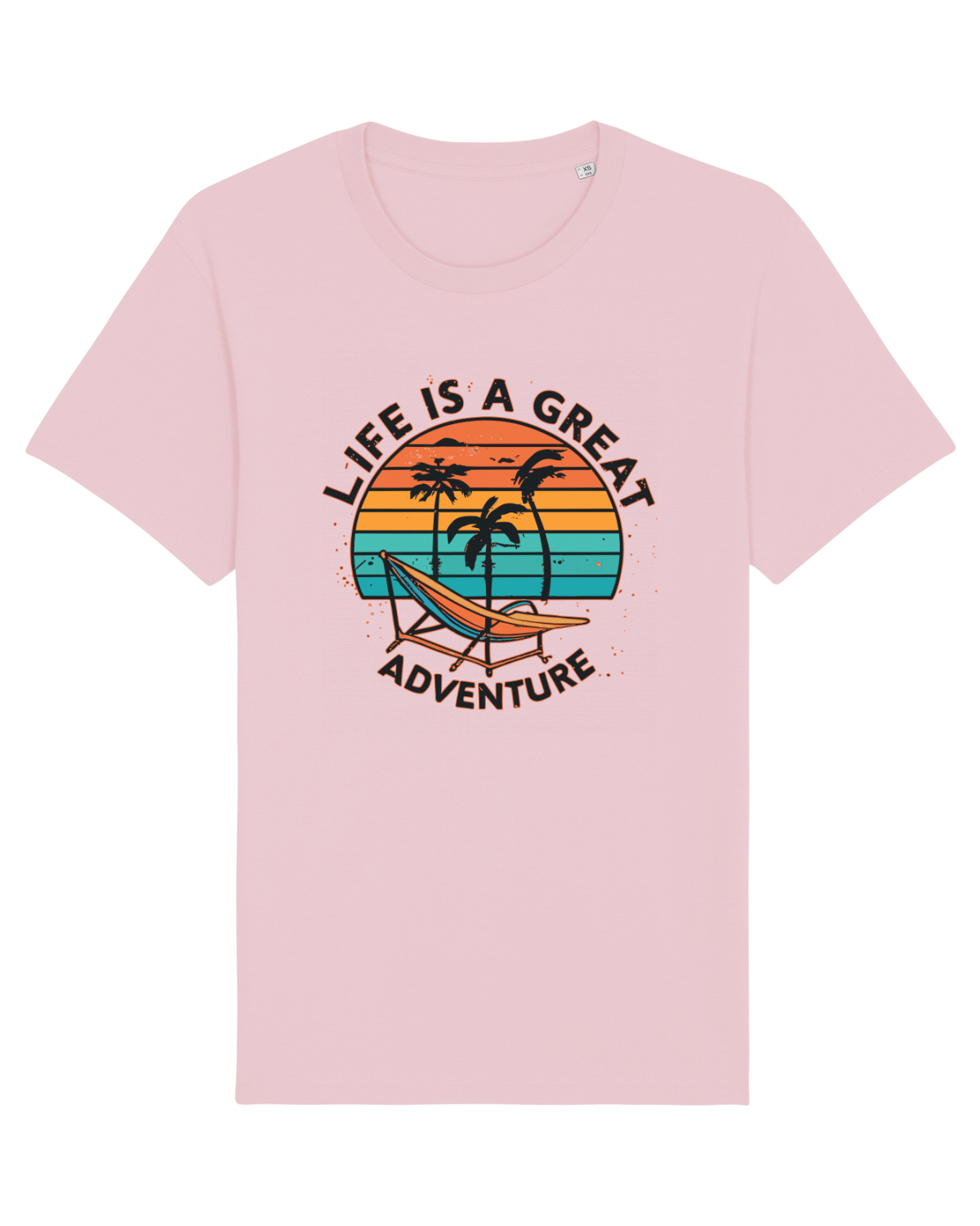 Tricou mânecă scurtă Unisex Rocker Cotton Pink