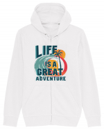 Life Is A Great Adventure Summer Hanorac cu fermoar Unisex Connector